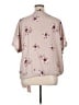 Sweet Rain 100% Polyester Floral Tan Short Sleeve Blouse Size 1X - photo 2