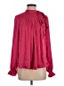 Adam Lippes 100% Polyester Burgundy Long Sleeve Blouse Size 4 - photo 1