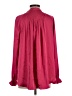 Adam Lippes 100% Polyester Burgundy Long Sleeve Blouse Size 4 - photo 2