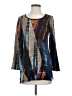 Michael Tyler Color Block Multi Color Blue 3/4 Sleeve T-Shirt Size XS - photo 1