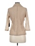 Absolutely Famous Metallic Tan 3/4 Sleeve Button-Down Shirt Size M - photo 2
