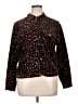 Carole Little Animal Print Brown Jacket Size XL - photo 1