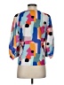 Crosby 100% Polyester Color Block Orange 3/4 Sleeve Blouse Size XS - photo 2