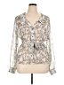Pendleton Silver Long Sleeve Blouse Size 16 - photo 1