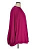 Entro 100% Polyester Burgundy 3/4 Sleeve Blouse Size XL - photo 4
