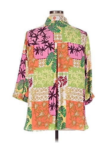 Rose + Olive 3/4 Sleeve Blouse (view 2)