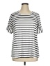 Bobeau Silver Short Sleeve Top Size XL - photo 1
