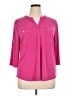 Ellen Tracy Pink 3/4 Sleeve Blouse Size XL - photo 1