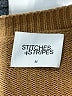 Stitches & Stripes 100% Cotton Solid Brown Pullover Sweater Size M - photo 7