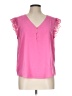 Blu Pepper 100% Polyester Pink Sleeveless Blouse Size L - photo 1