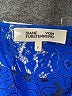 Diane von Furstenberg 100% Nylon Floral Blue Jacket Size 8 - photo 6