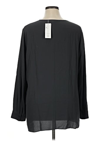 Eileen Fisher Long Sleeve Silk Top (view 2)