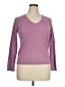 Talbots 100% Pima Cotton Purple Pullover Sweater Size XL Petite - photo 1