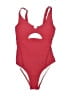 Charmo Hearts Red One Piece Swimsuit Size S - photo 1
