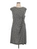 212 Collection 100% Polyester Print Gray Casual Dress Size XL - photo 1