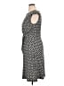 212 Collection 100% Polyester Print Gray Casual Dress Size XL - photo 5