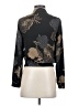 Babaton 100% Polyester Floral Graphic Tropical Black Long Sleeve Blouse Size XXS - photo 2