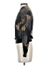 Babaton 100% Polyester Floral Graphic Tropical Black Long Sleeve Blouse Size XXS - photo 5