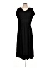 Apt. 9 Solid Black Casual Dress Size XL - photo 1