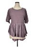 Eri + Ali Purple Short Sleeve Top Size XL - photo 1