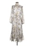 Julia Jordan 100% Polyester Paisley Gray Casual Dress Size 8 - photo 1
