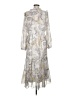 Julia Jordan 100% Polyester Paisley Gray Casual Dress Size 8 - photo 2