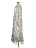 Julia Jordan 100% Polyester Paisley Gray Casual Dress Size 8 - photo 5