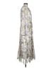 Julia Jordan 100% Polyester Paisley Gray Casual Dress Size 8 - photo 4