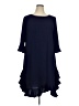 MSK Solid Blue Casual Dress Size 16 - photo 1