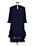 MSK Solid Blue Casual Dress Size 16 - photo 2