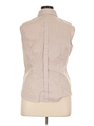 New York & Company Sleeveless Button-Down Shirt (view 2)