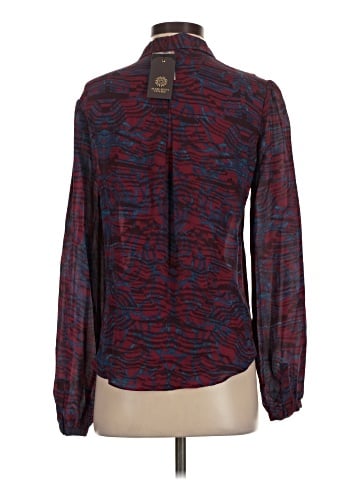 Marchesa Voyage Long Sleeve Silk Top (view 2)