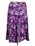 Basic Editions Print Purple Casual Skirt Size 2X - photo 1