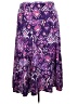 Basic Editions Print Purple Casual Skirt Size 2X - photo 2