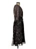 DKNY 100% Polyester Animal Print Gray Cocktail Dress Size 2 (petite) - photo 4