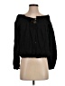 Sun & Shadow 100% Rayon Black Long Sleeve Blouse Size S - photo 1