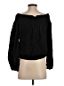 Sun & Shadow 100% Rayon Black Long Sleeve Blouse Size S - photo 2