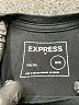 Express Argyle Black Short Sleeve T-Shirt Size M - photo 7