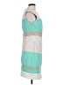 Studio One Color Block Teal Cocktail Dress Size 10 - photo 4