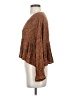 Billabong 100% Viscose Brown 3/4 Sleeve Blouse Size S - photo 5