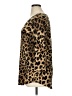 JM Collection Animal Print Brown 3/4 Sleeve Blouse Size 0X - photo 5