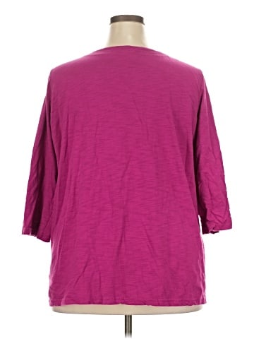 Woman Within 3/4 Sleeve T-Shirt (view 2)