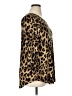 JM Collection Animal Print Brown 3/4 Sleeve Blouse Size 0X - photo 4