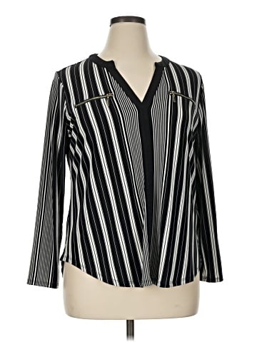 JM Collection Long Sleeve Blouse (view 1)