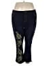 eShakti Floral Blue Jeggings Size 3X (estimated) - photo 1
