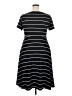 Torrid Stripes Black Casual Dress Size 2X Plus (2) - photo 2
