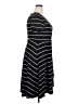 Torrid Stripes Black Casual Dress Size 2X Plus (2) - photo 4