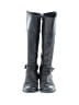 BUSSOLA 100% Leather Black Boots Size EU 37 - photo 2