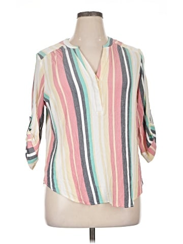 Torrid 3/4 Sleeve T-Shirt (view 1)