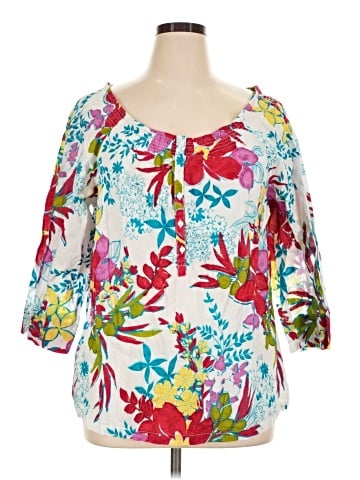 New Directions 3/4 Sleeve Blouse (view 1)